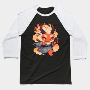 Japanese Yokai Demon Baseball T-Shirt